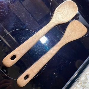 Set of 2 Oxo Wooden Cooking Utensils